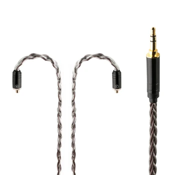 Novo BGVP 6N 8 core OCC Srebrno Folijo Žice Kabel 2,5 mm/3.5 mm/4.4 mm MMCX Snemljiv Slušalke Kabel za DM6 DMG DMS SE846