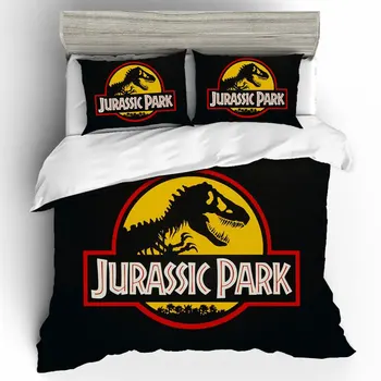 Jurassic Park, Tiskani Listi Za Posteljo Rjuhe Kritje Bedclothes Film Bedspreads Za Posteljo Mikrovlaken Tkanine, Posteljnino Film Dinozaver