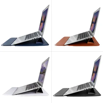 Za Macbook Primeru Večnamenski Laptop Rokav Vrečko PU Usnje 13. in 14. palčni Prenosnik Kritje Laptop Torba s Stojalom Mouse Pad