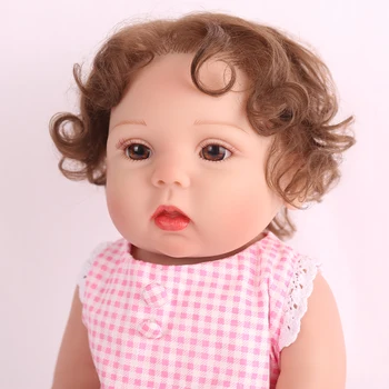 Polni Silikona Simulacije Baby Doll 45 cm Rebron dojenčki Igrača Jelka Otroci Novega Otroka bebe Bonecas Rebron Darilo igrače