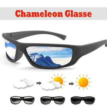 Polarizirana Photochromic Očala Moških Kameleon Barve sončna Očala za Moške Spremenite Barvo Vožnjo sončna Očala Šport Očala