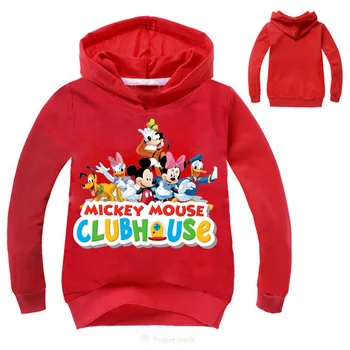 2019 New Mickey Mouse, Donald Duck Klobuk Stražar Prosti čas Vrhu Otrok Multi barvne Puloverji s kapuco jopica Fantje in dekleta obleke