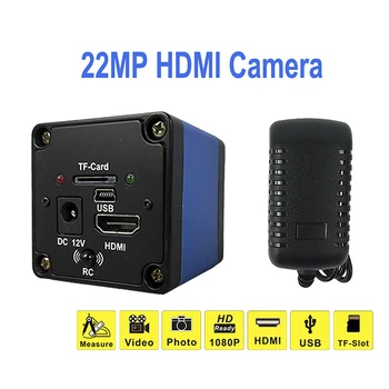 14MP HDMI VGA /22MP HDMI HD USB TF Digitalna Video Kamera Mikroskop +130X C mount objektiv za Telefon PCB Spajkanje Popravila